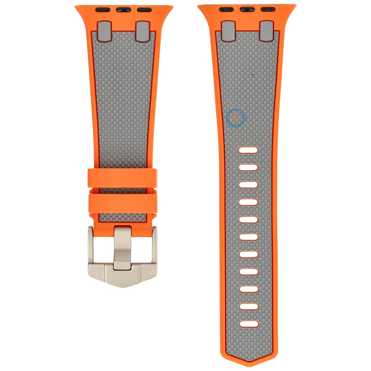 AP Style Band fÃ¼r Apple Watch 45mm - Orange Grey