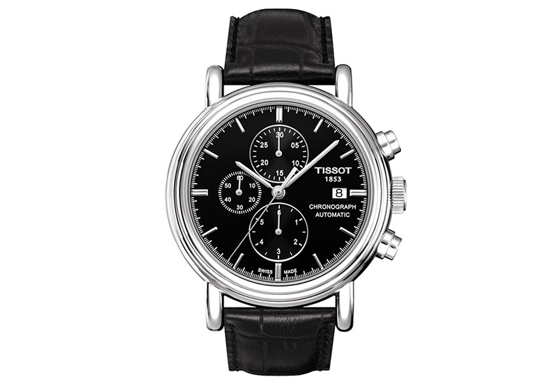 Tissot Uhrenarmband T0684271605100 schwarz Leder