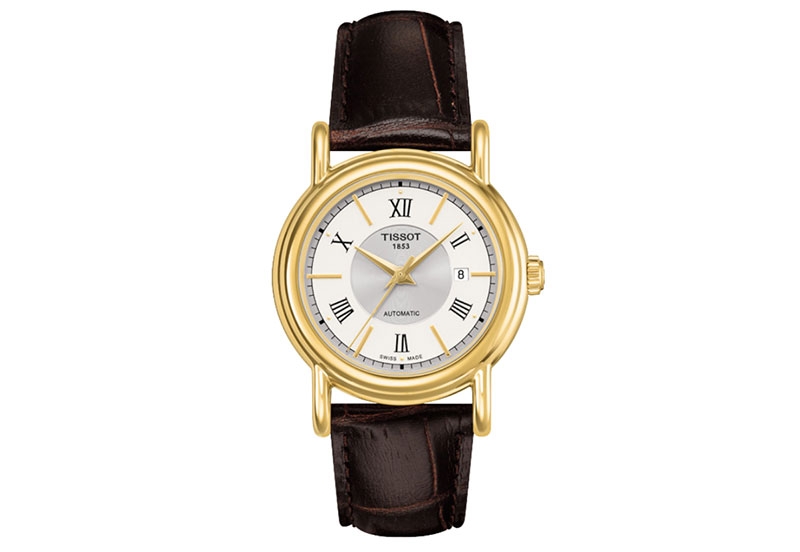 Tissot Uhrenarmband T9070071603800 braun Leder