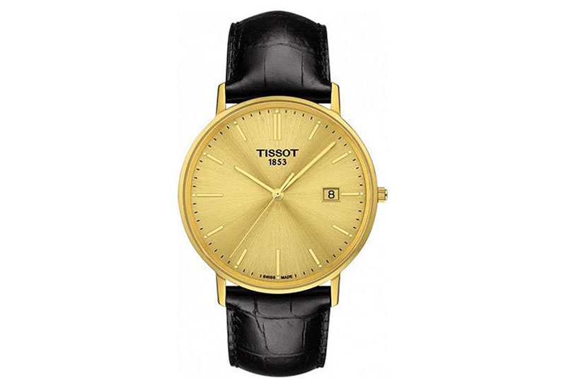 Tissot Uhrenarmband T9224100602100 schwarz Leder