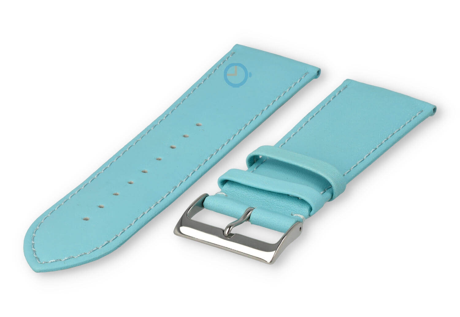 26mm Uhrenarmband glatt Leder - laguna