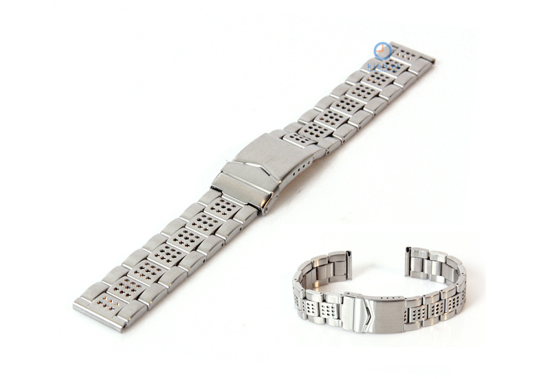 Uhrenarmband 18mm Silber Stahl