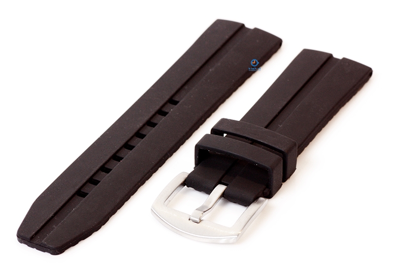 Uhrenarmband 24mm Schwarz - Autoreifenmuster