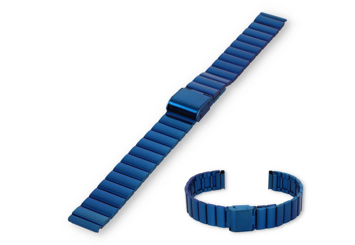 Uhrenarmband 14mm Stahl - Blau