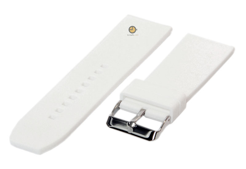 Uhrenarmband 26mm Weiß Silikon