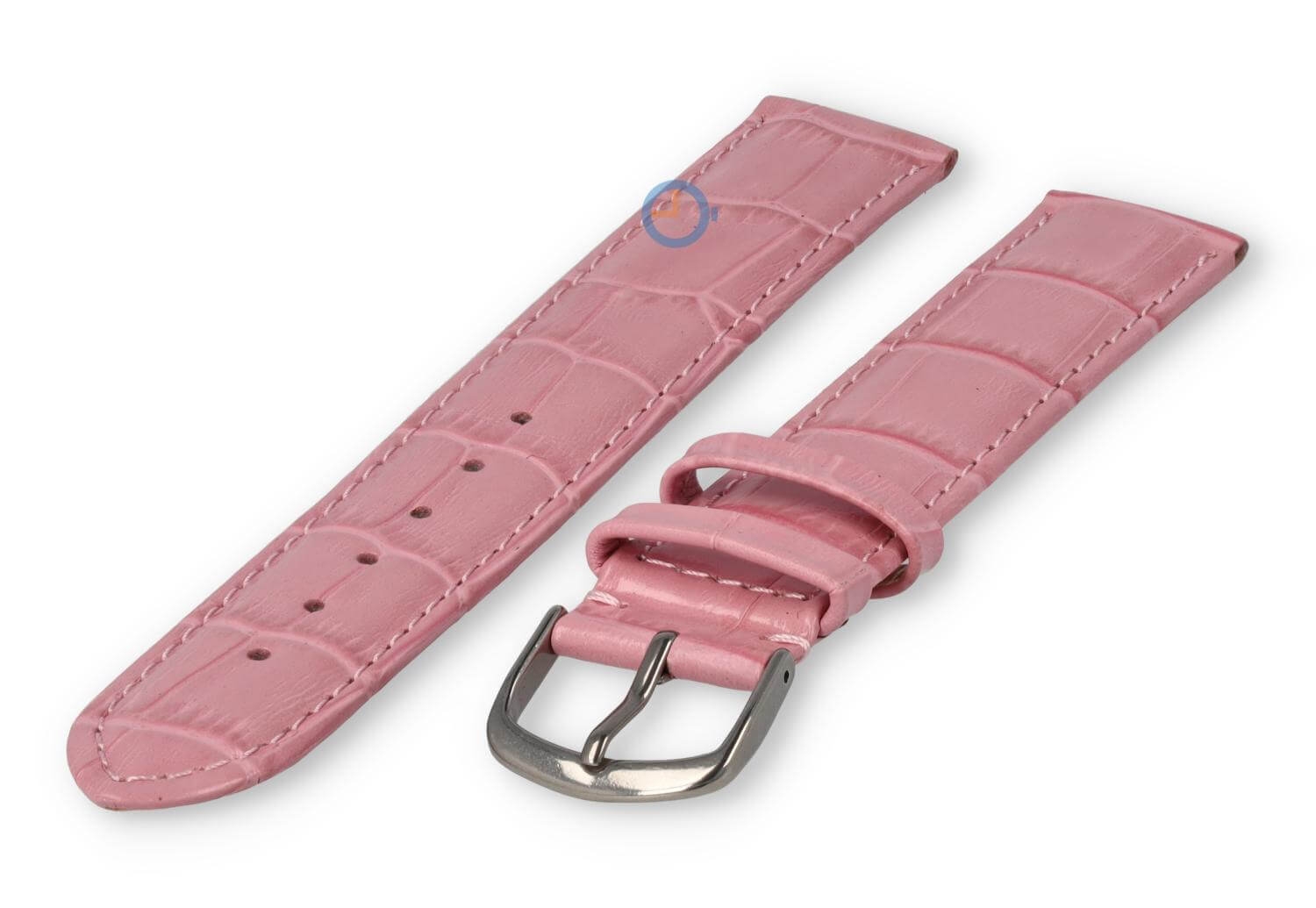 Extra langes Uhrenarmband Kroko - 20mm - rosa