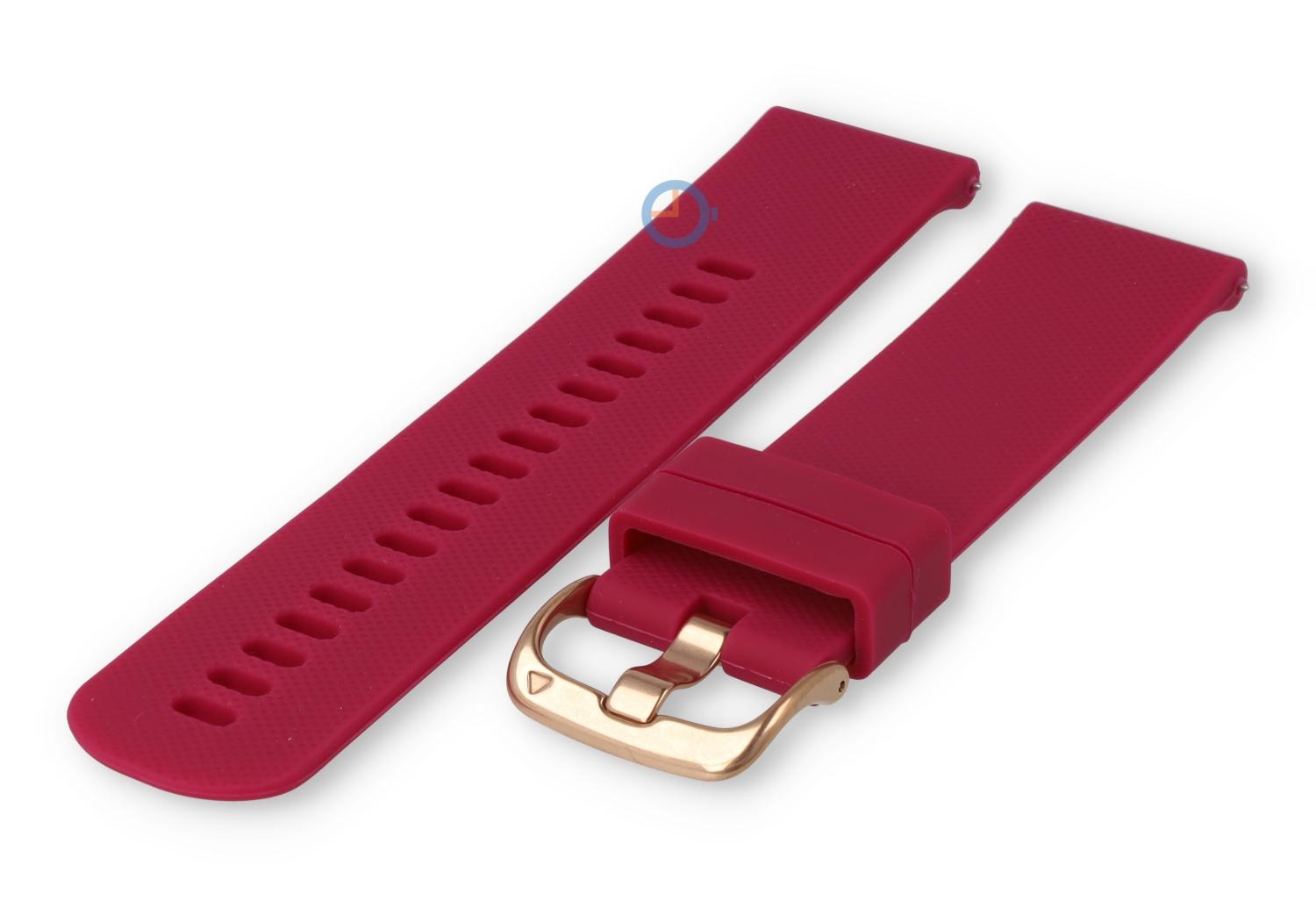 Silikon Sportuhr band 22mm - dunkelrosa