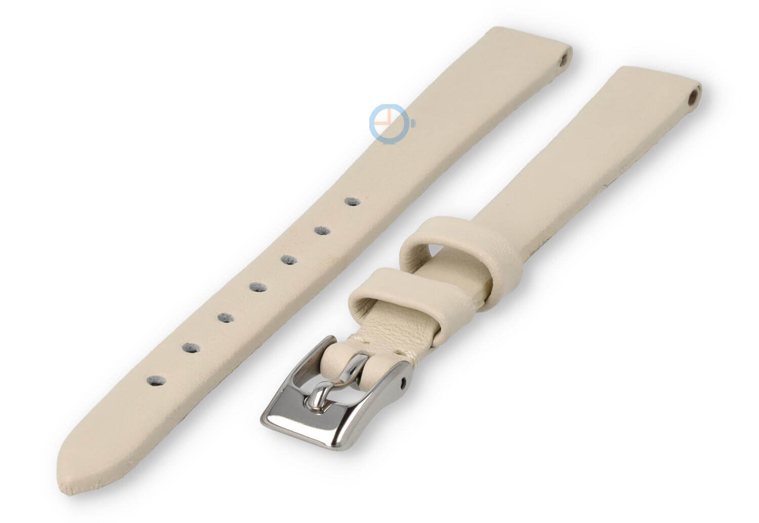 Nahtloses und glattes Uhrenarmband 10mm - creme