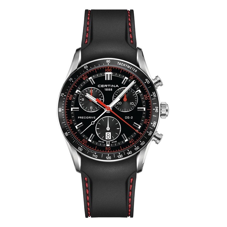 Certina Band C0244471705103A schwarzes Kautschuk