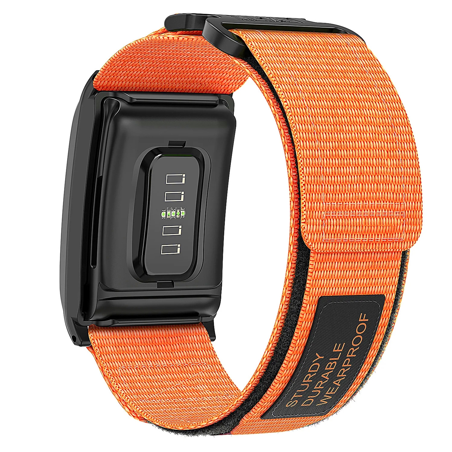 Whoop 4.0 band - orange Nylon Klettverschluss
