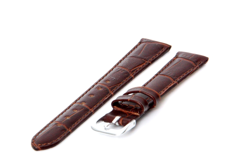 Uhrenarmband 14mm Dunkelbraun Leder
