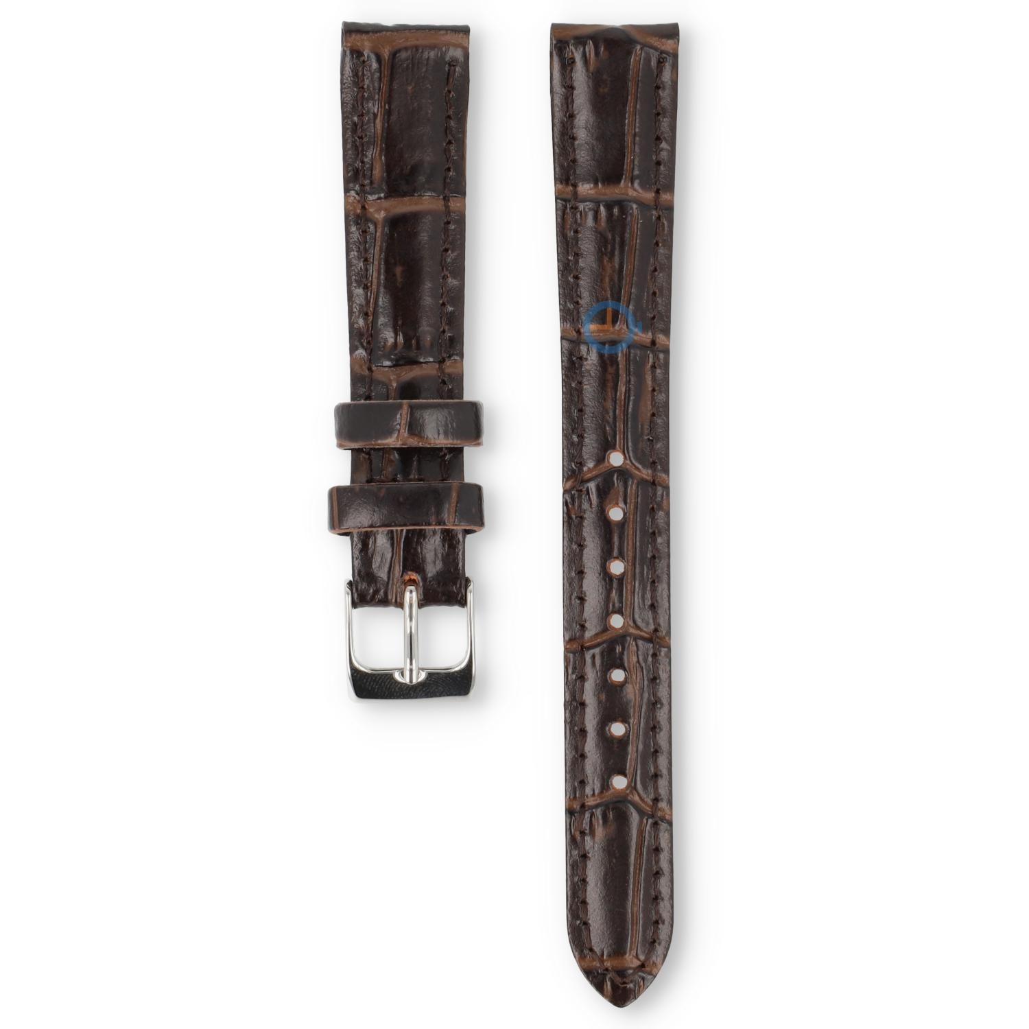 Universal 14mm braunes Leder Uhrenarmband - Lorus