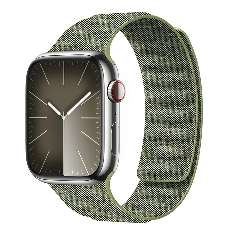 Denim Nylon Magnetic Band - Apple Watch 41mm - green