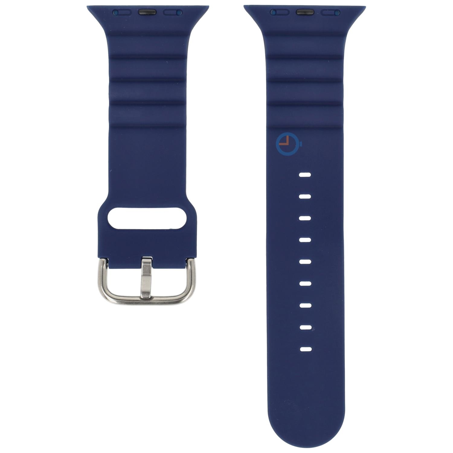 Silikon Uhrenarmband Apple Watch 45mm - navy