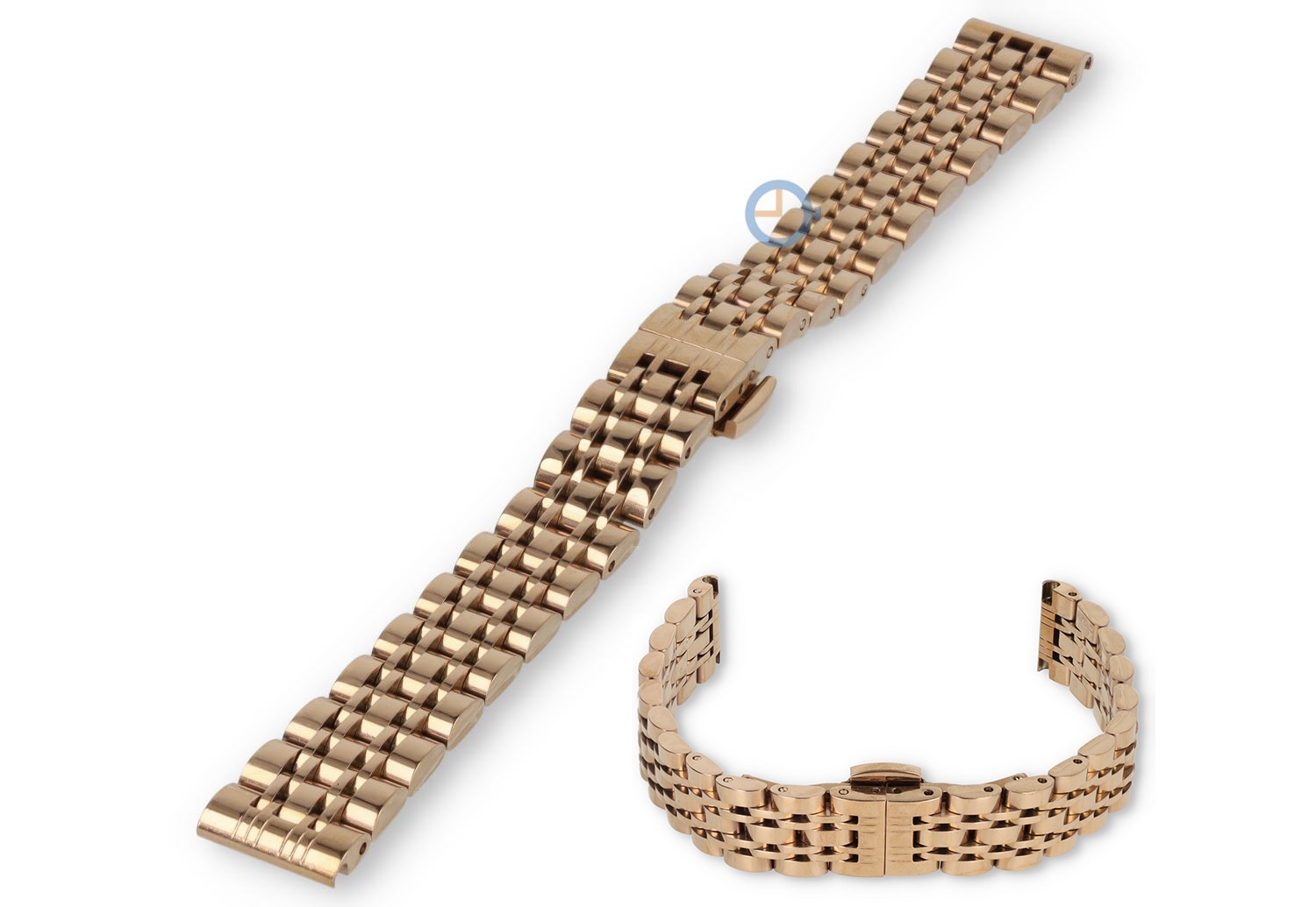 14mm Rolex Jubilee Uhrenarmband - rosegoldfarbig Stahl