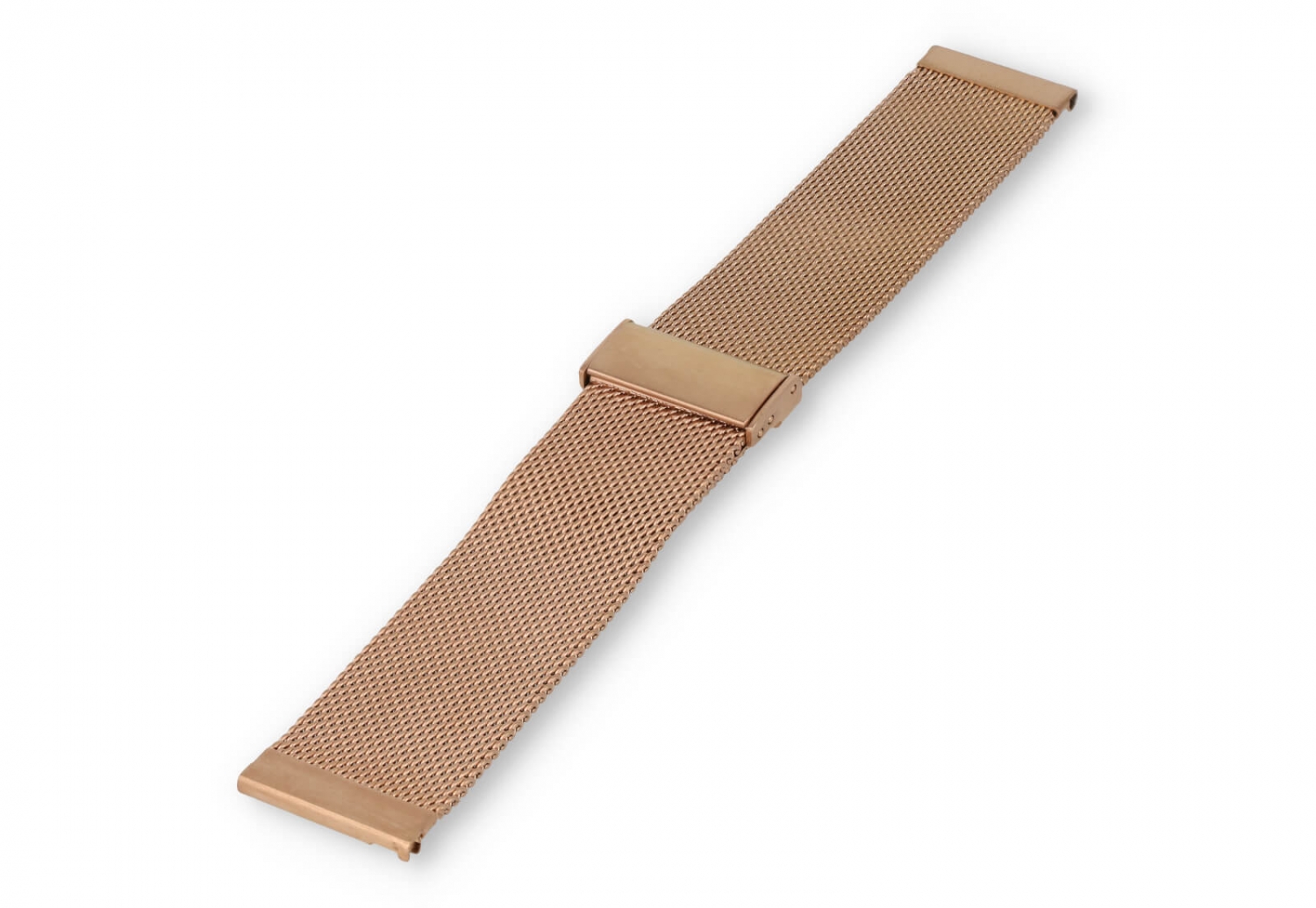 Horlogeband 22mm milanees rosegoud - Quick Switch (FIJN)