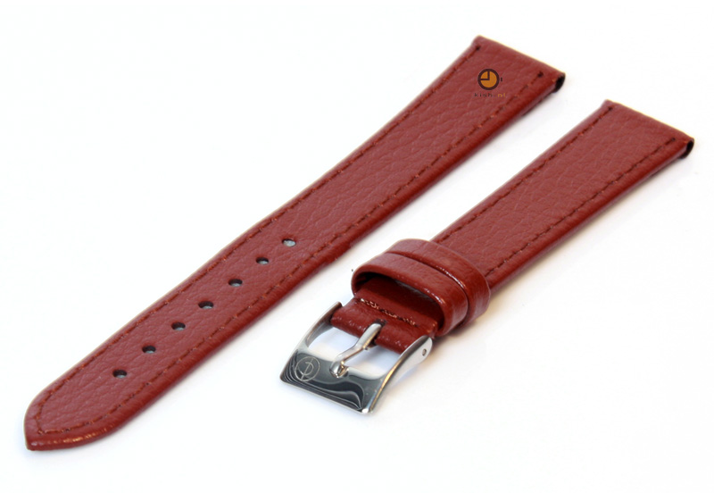 Uhrenarmband 14mm Dunkelbraun Bisonleder