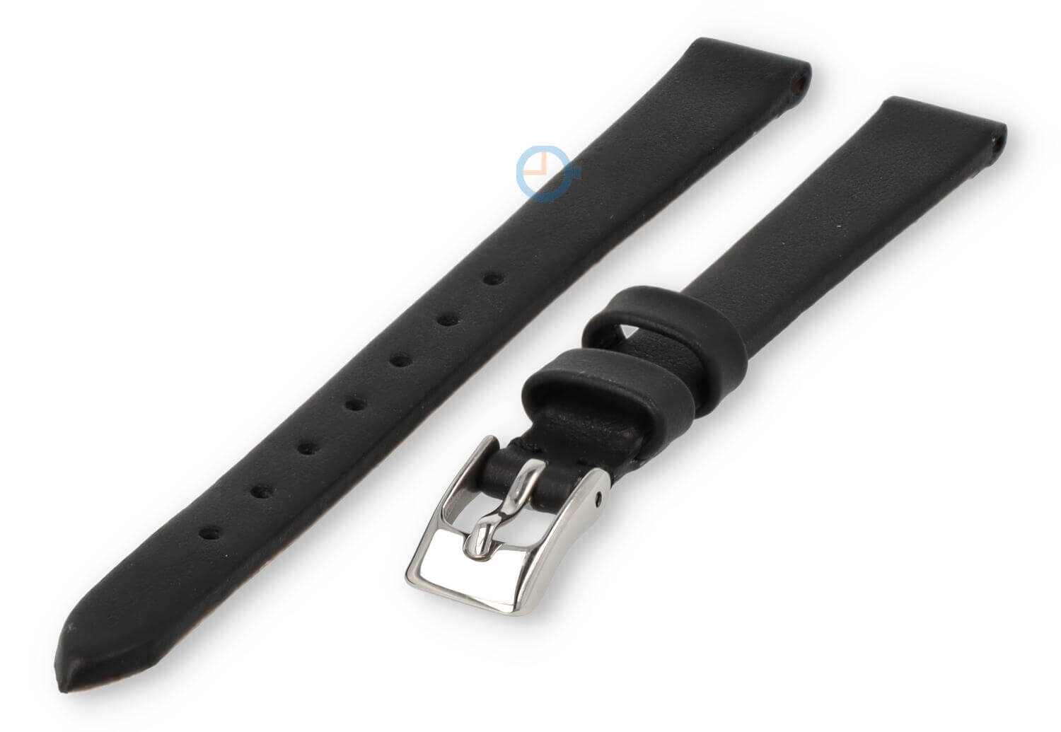 Nahtloses und glattes Uhrenarmband 8mm - schwarz