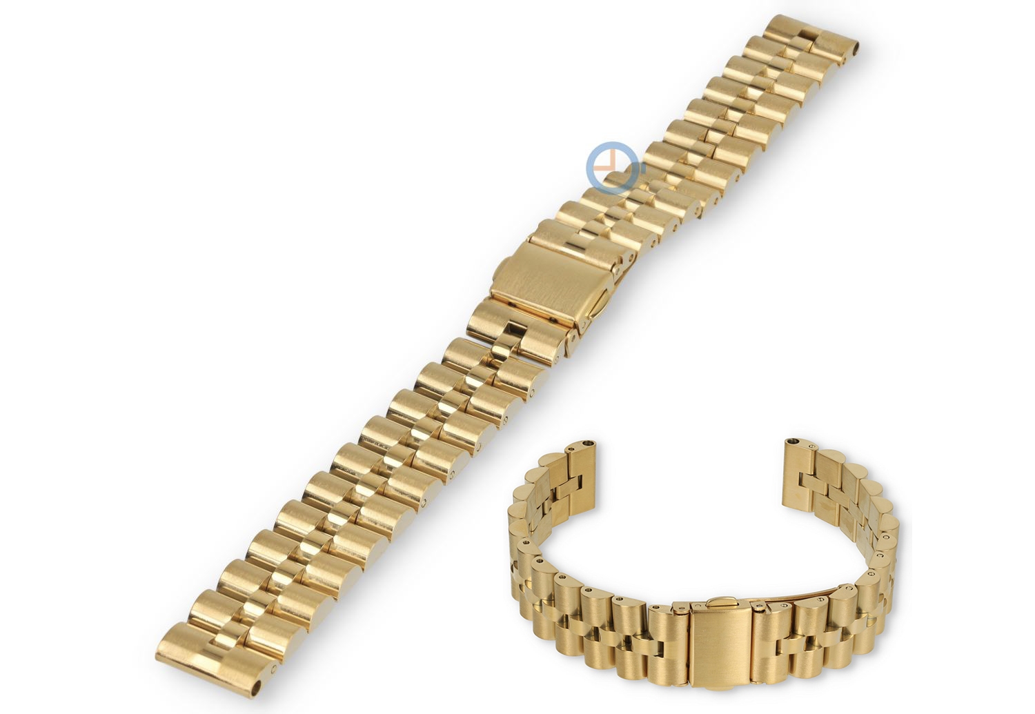 14mm Rolex President's band - goldfarbig Stahl