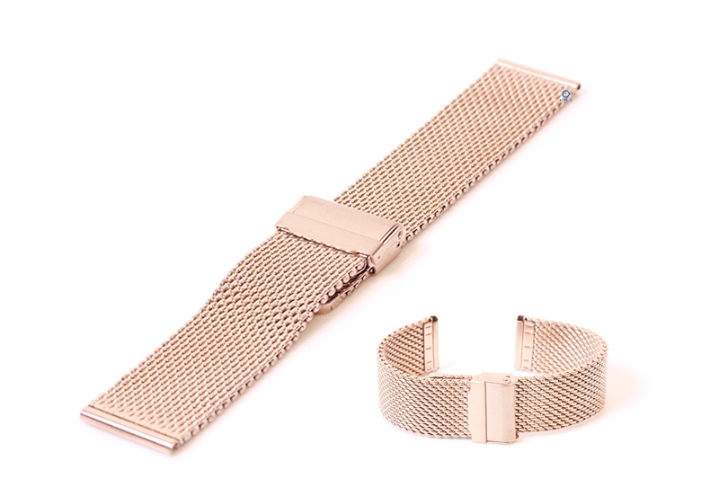 Milanese Armband - 24mm rosegold (grob)