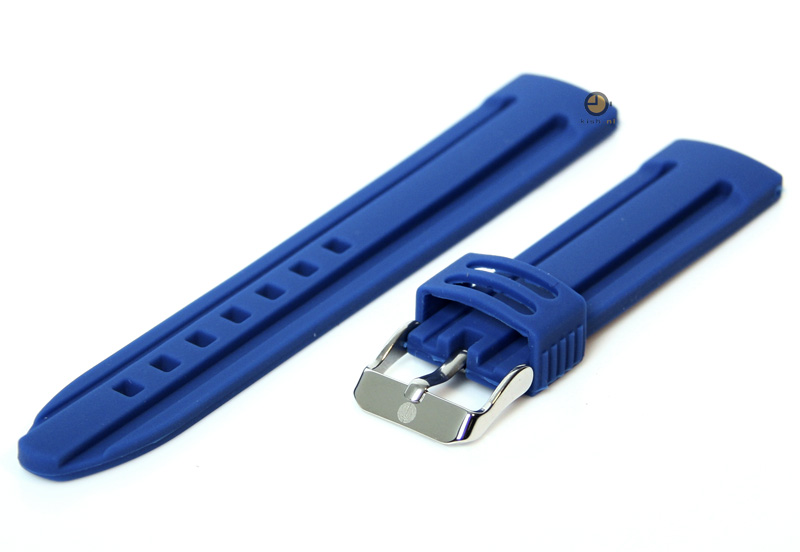 Uhrenarmband 18mm Blau Silikon