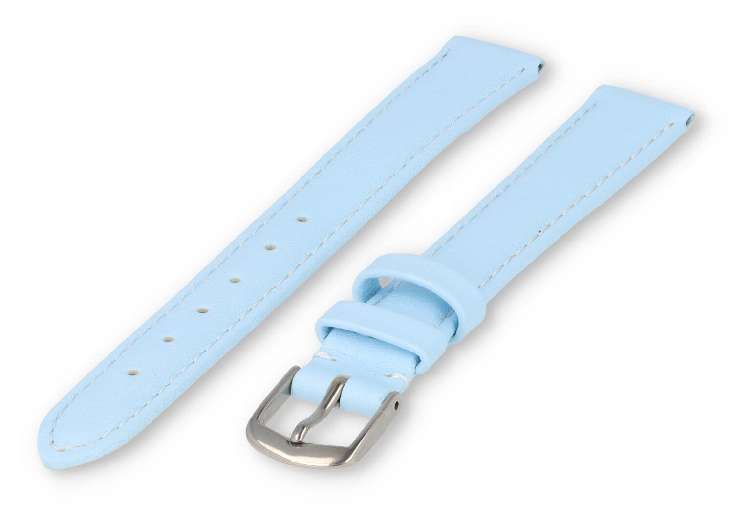 XL glatt Lederband - 14mm - eisblau