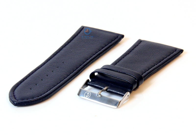 Uhrenarmband 36mm blau Leder