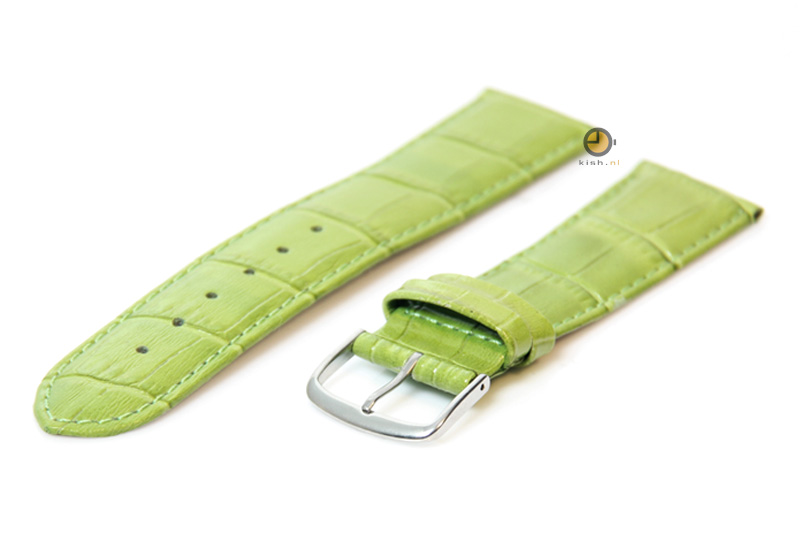 Uhrenarmband 22mm Grün Leder