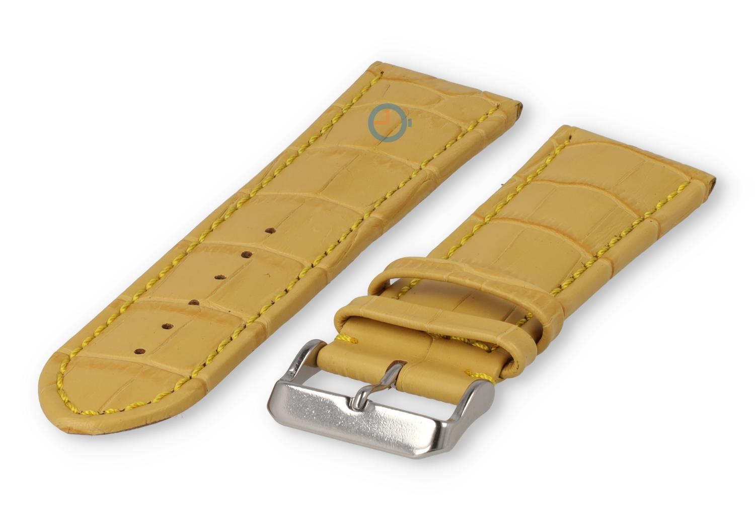 Starkes Uhrenarmband aus Kalbsleder - 28mm - sand