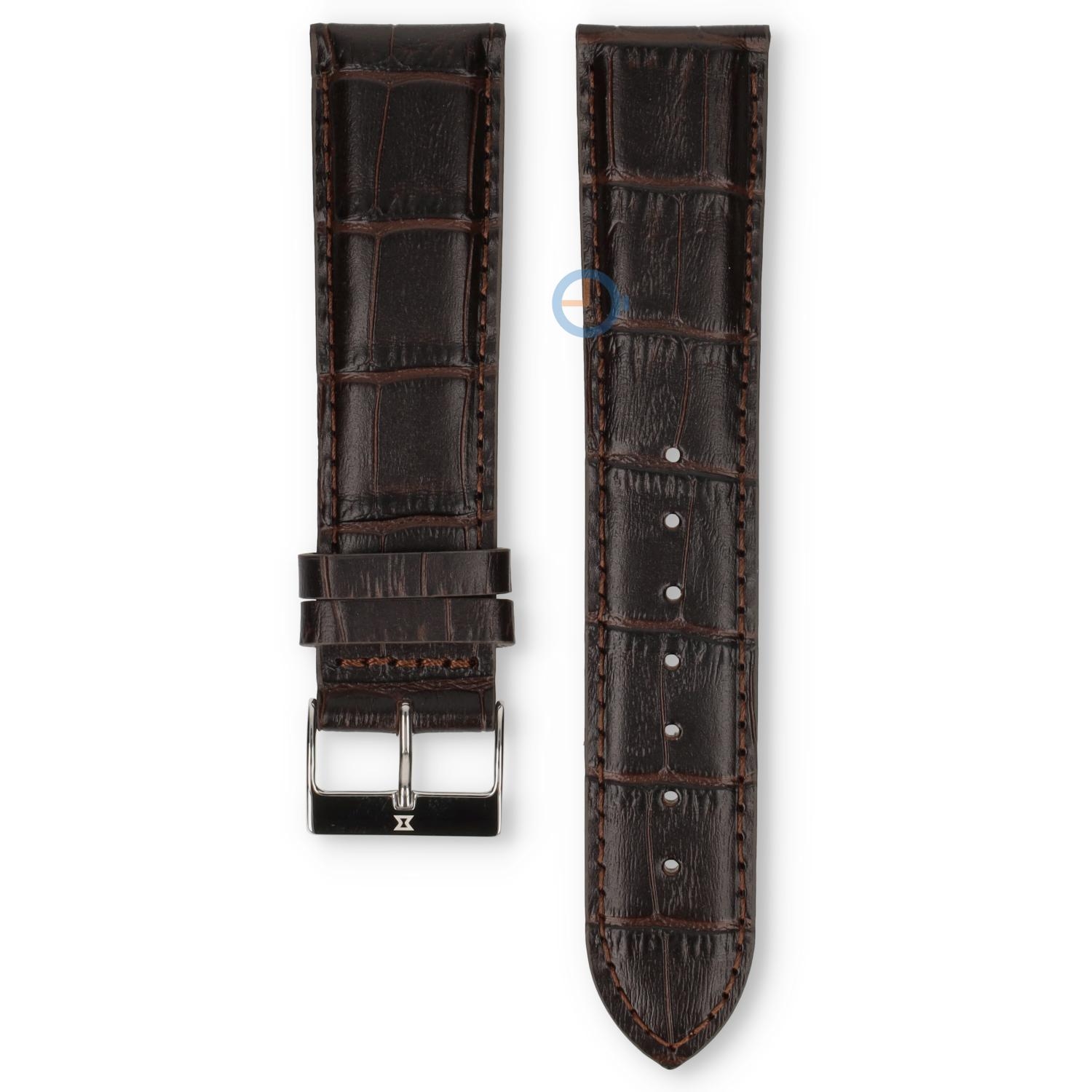 Edox Les Vauberts 85014 Uhrenarmband dunkelbraun