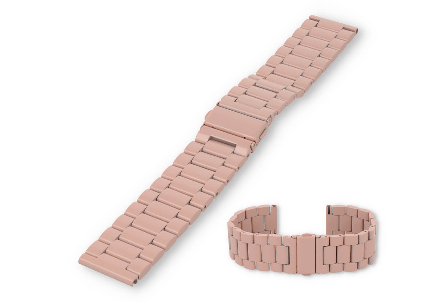 Uhrenarmband 22mm Stahl - Rosa