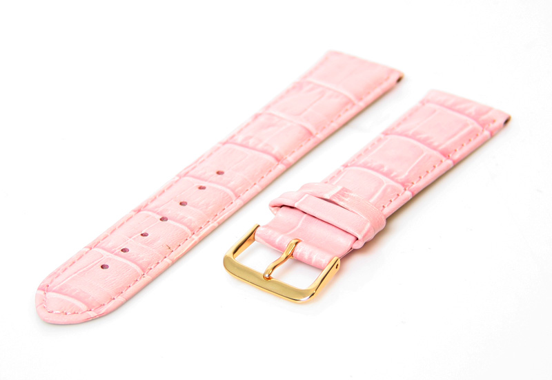 Uhrenarmband 18mm Rosa Leder