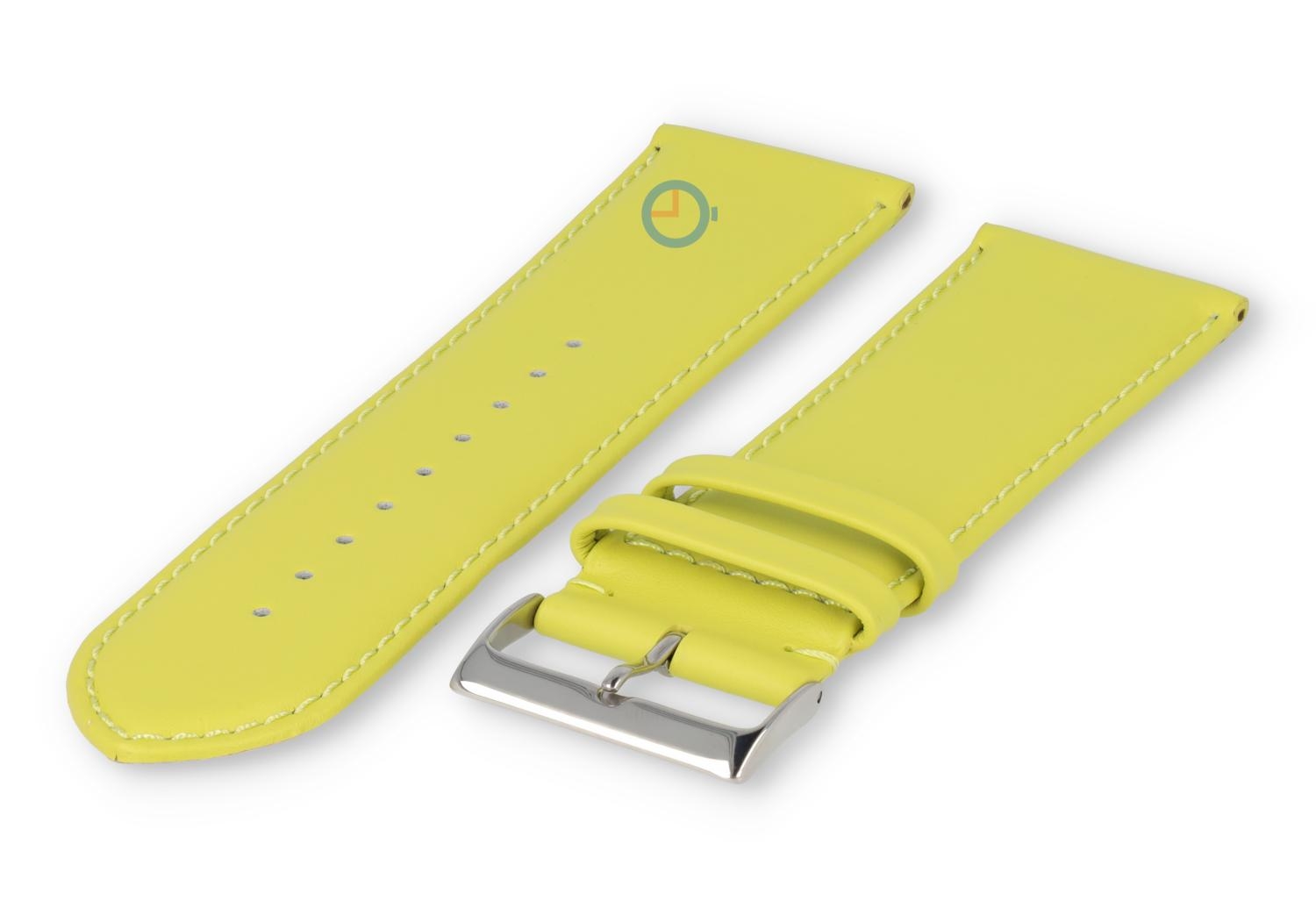 XL glatt Lederband - 28mm - Limette