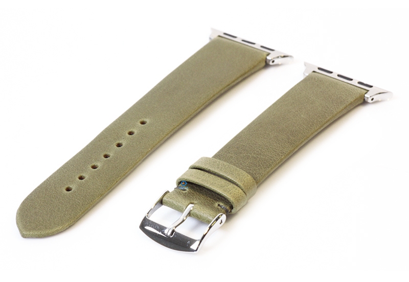 Apple Uhrenarmband grÃ¼n Leder - 38/40/41/42mm