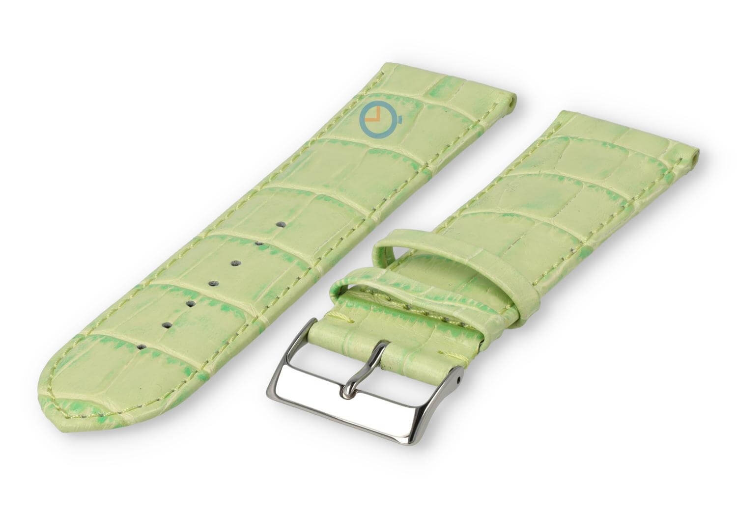 XL Uhrenarmband aus Kalbsleder - 26mm - Apfelgrün