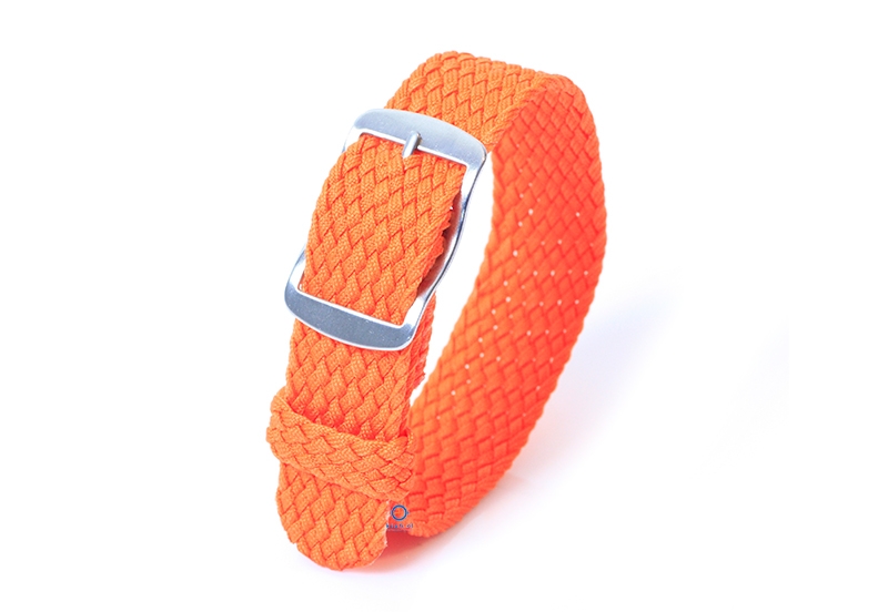 Perlon Uhrenarmband 16mm orange