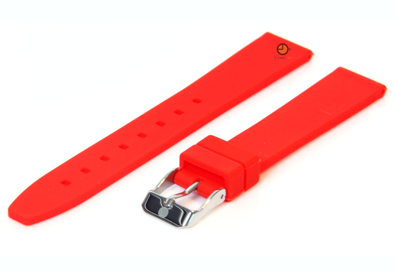 Uhrenarmband 16mm Rot Silikon