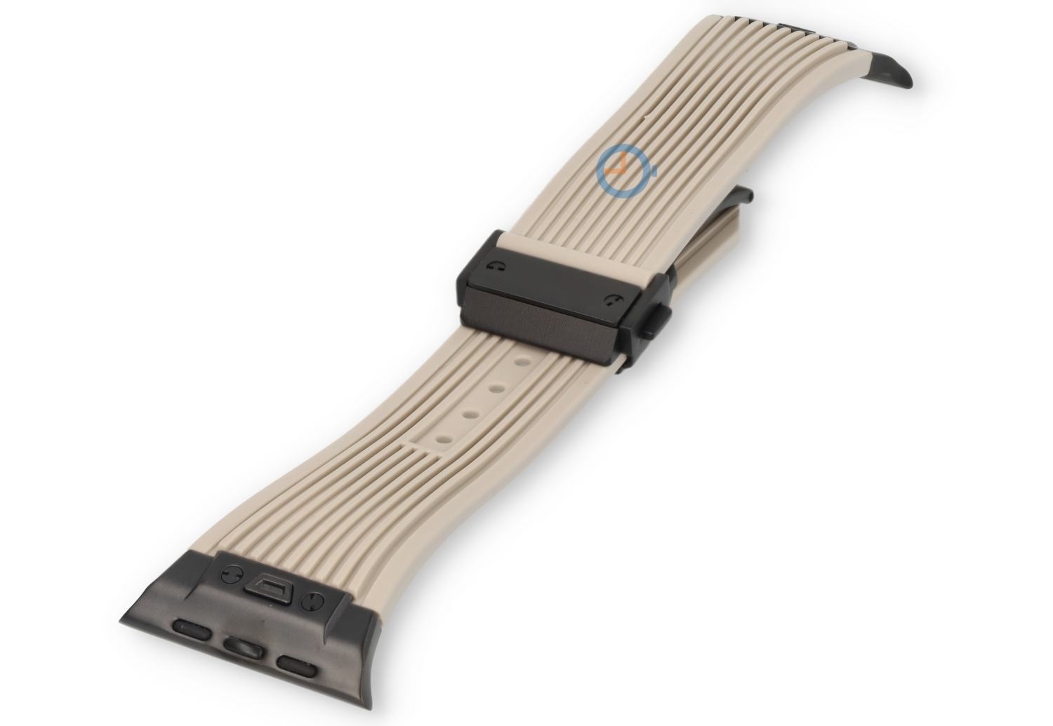 Hublot Stil band Apple Watch 45 - starlight/black