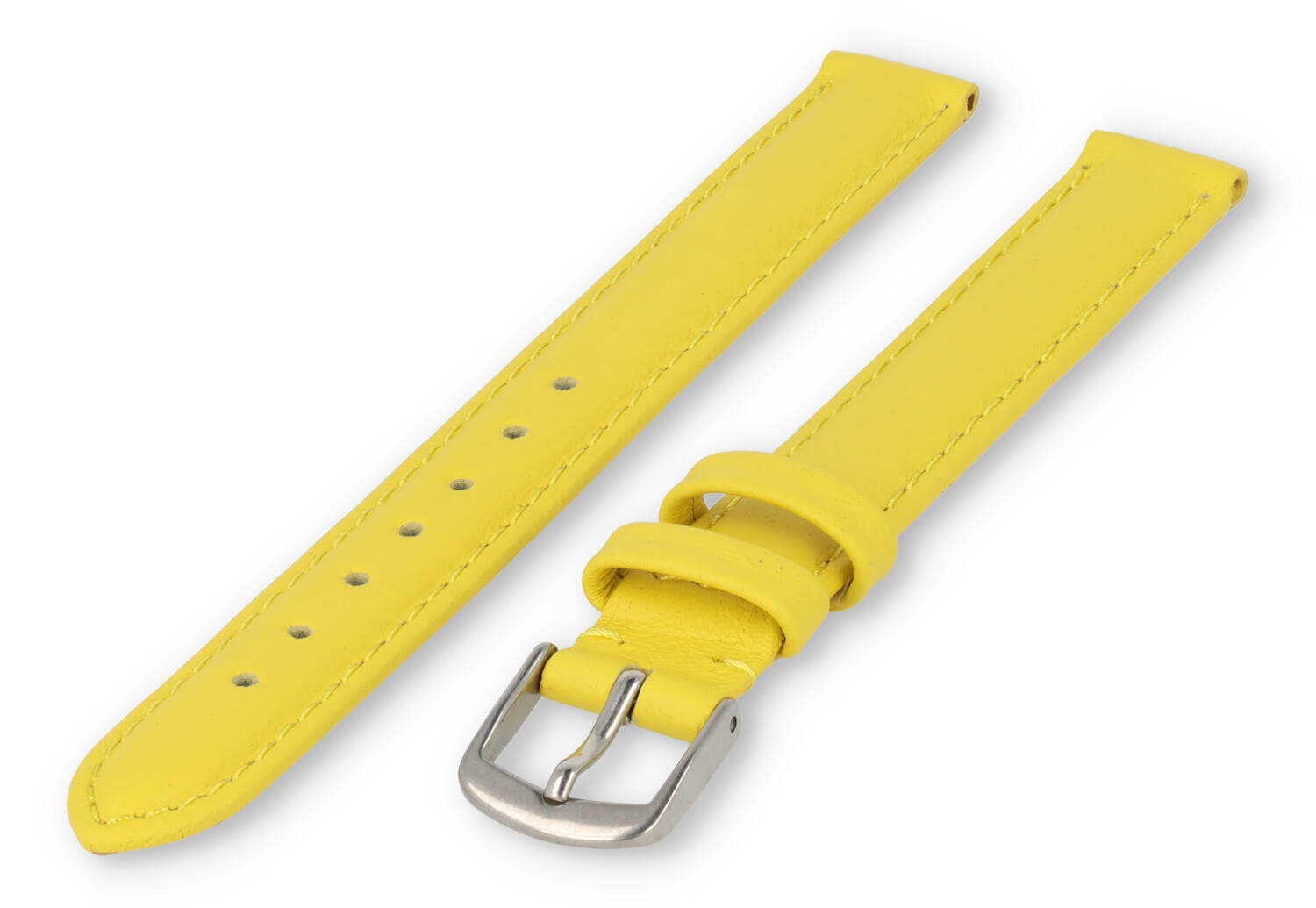 XL glatt Lederband - 12mm - Gelb