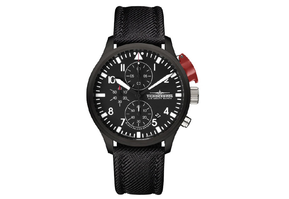 Thunderbirds Uhrenarmband Schwarz