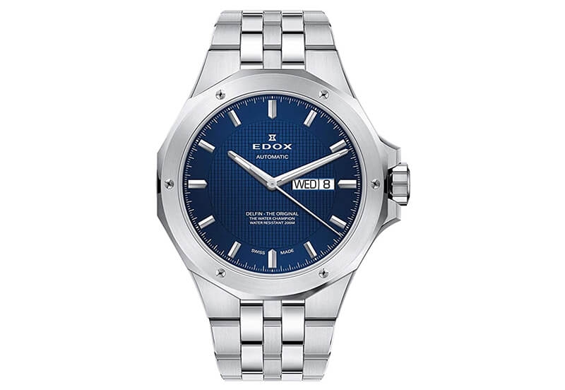 Edox Delfin 88005 Uhrenarmband Silber