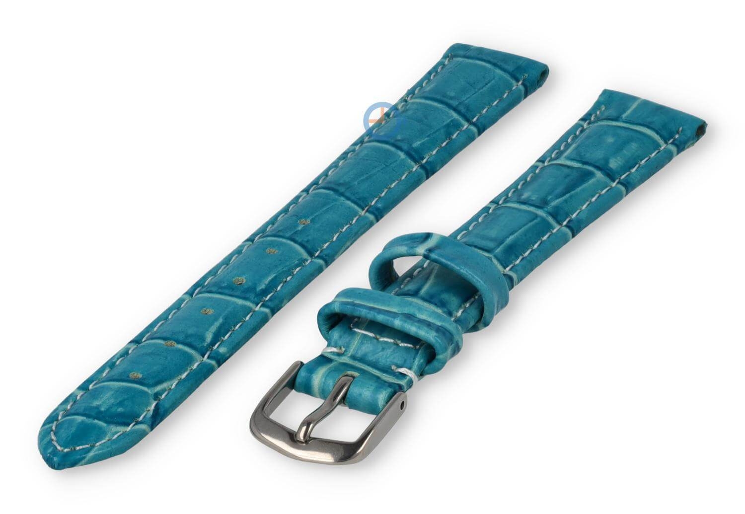 XL Uhrenarmband aus Leder - 14mm - türkis