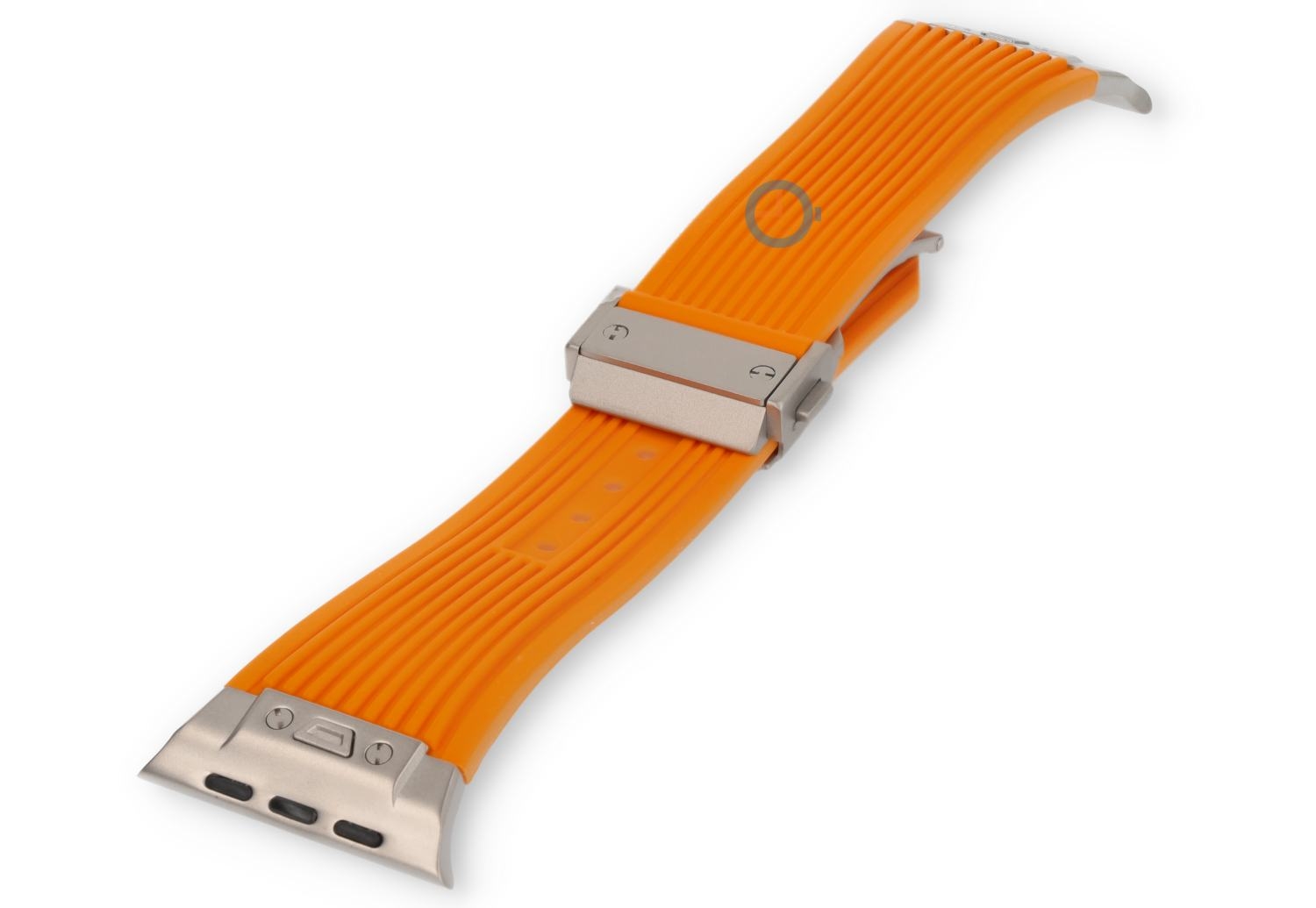 Hublot Stil band Apple Watch 45 - orange/silber