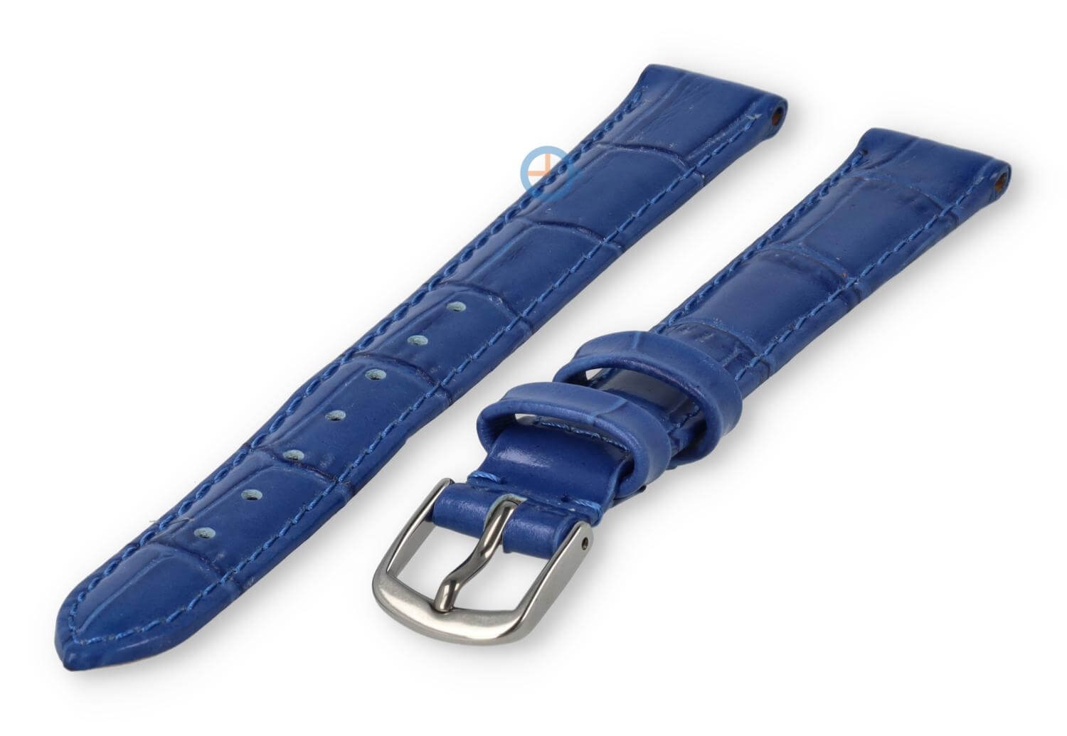 XL Uhrenarmband aus Leder - 14mm - königsblau