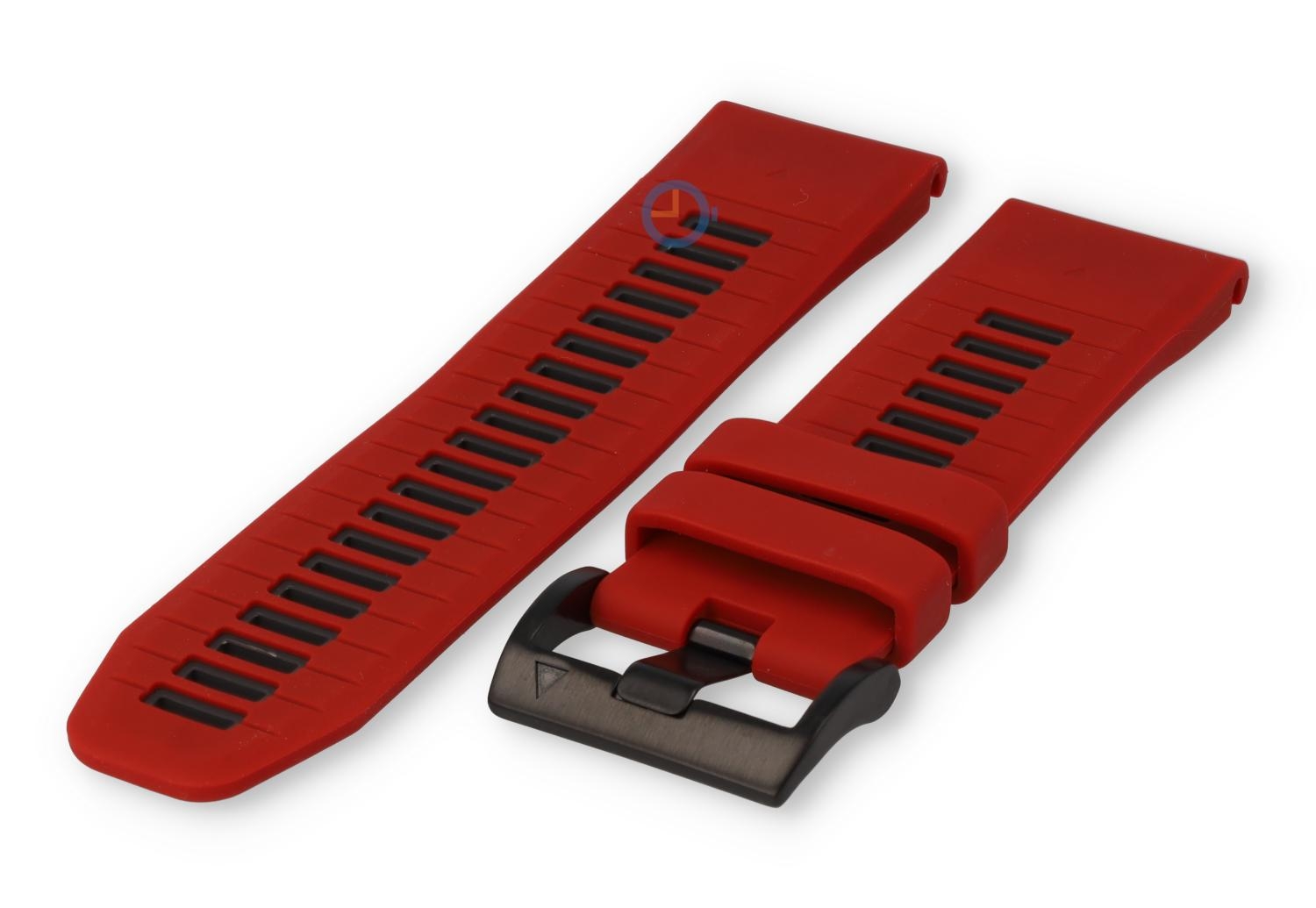 Coros Vertix 2 - 26mm Band - donkerrot/grau