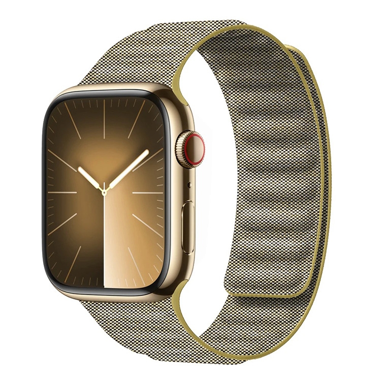 Denim Nylon Magnetic Band - Apple Watch 45mm - gelb