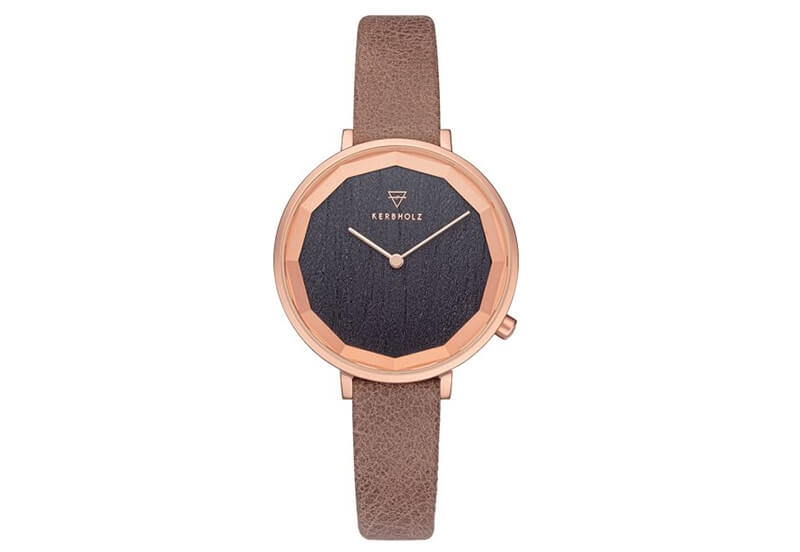 Kerbholz Uhrenarmband Mia Darkwood Mokka