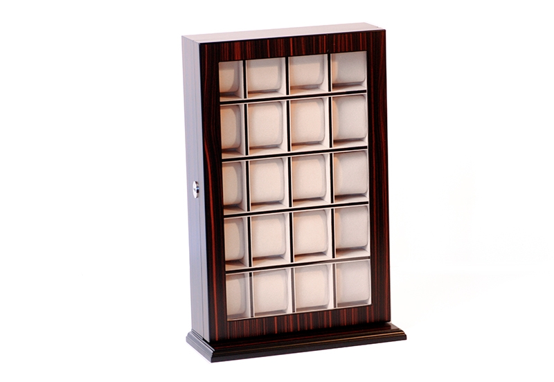 Armbanduhr-Vitrine fÃ¼r 20 Armbanduhren - Ebony finish