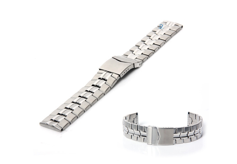 Uhrenarmband 20mm Silber Stahl
