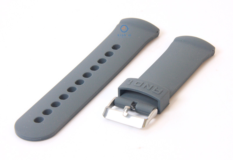Uhrenarmband 26mm grau Kautschuk